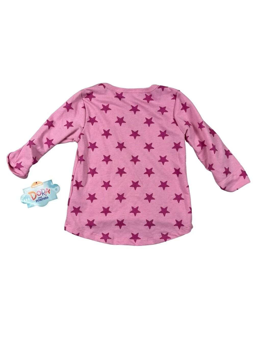 Y2K 2015 Nick JR. Dora the Explorer Long Sleeve Shirt Pink Kids 24M NWT